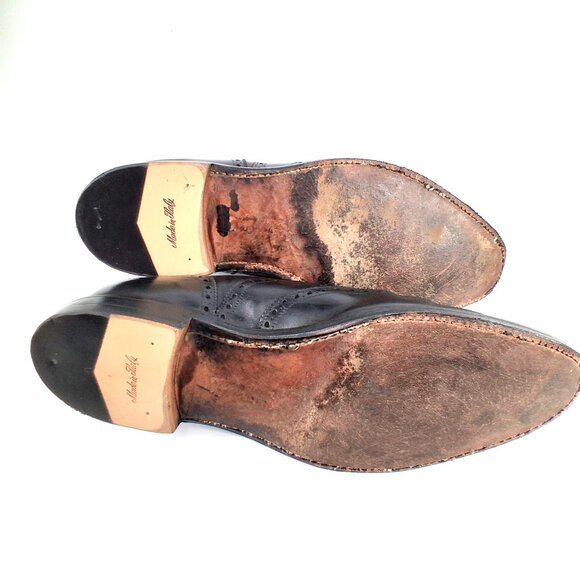 Church’s Custom Grade Black Leather Brogue Oxford Dress Shoes Men’s US 10 - Picture 12 of 13